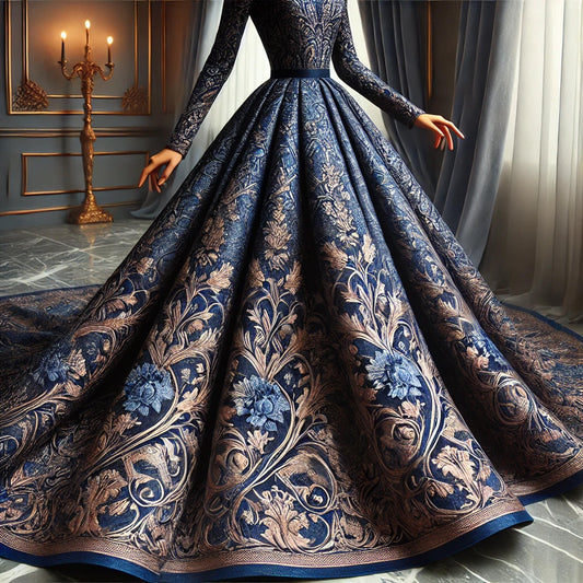 Jacquard Long Dress