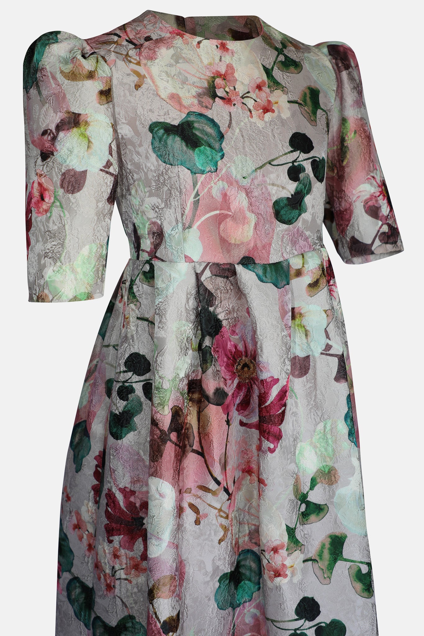 Floral Jacquard Dress